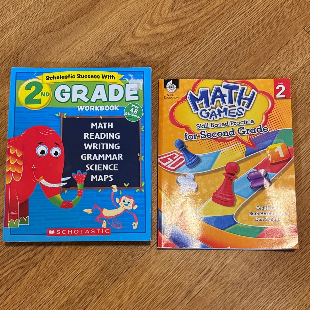 Scholastic 2nd Grade Learning Set - Blue and Multicolor